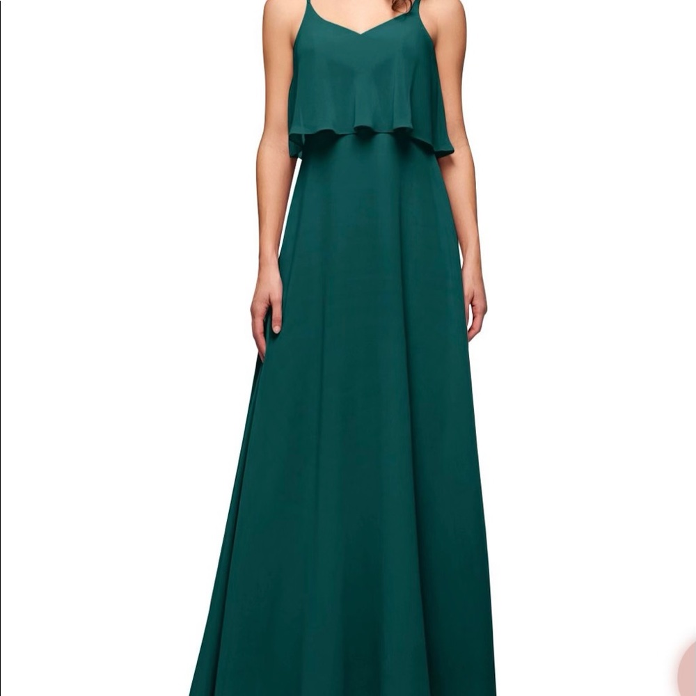 Azazie Green Maxi Dress